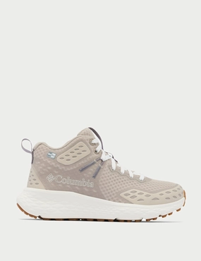 Konos TRS OutDry Mid Hiking Shoe - Soft Taupe/Granite Purple Columbia waterproof hiking shoes for rough trails