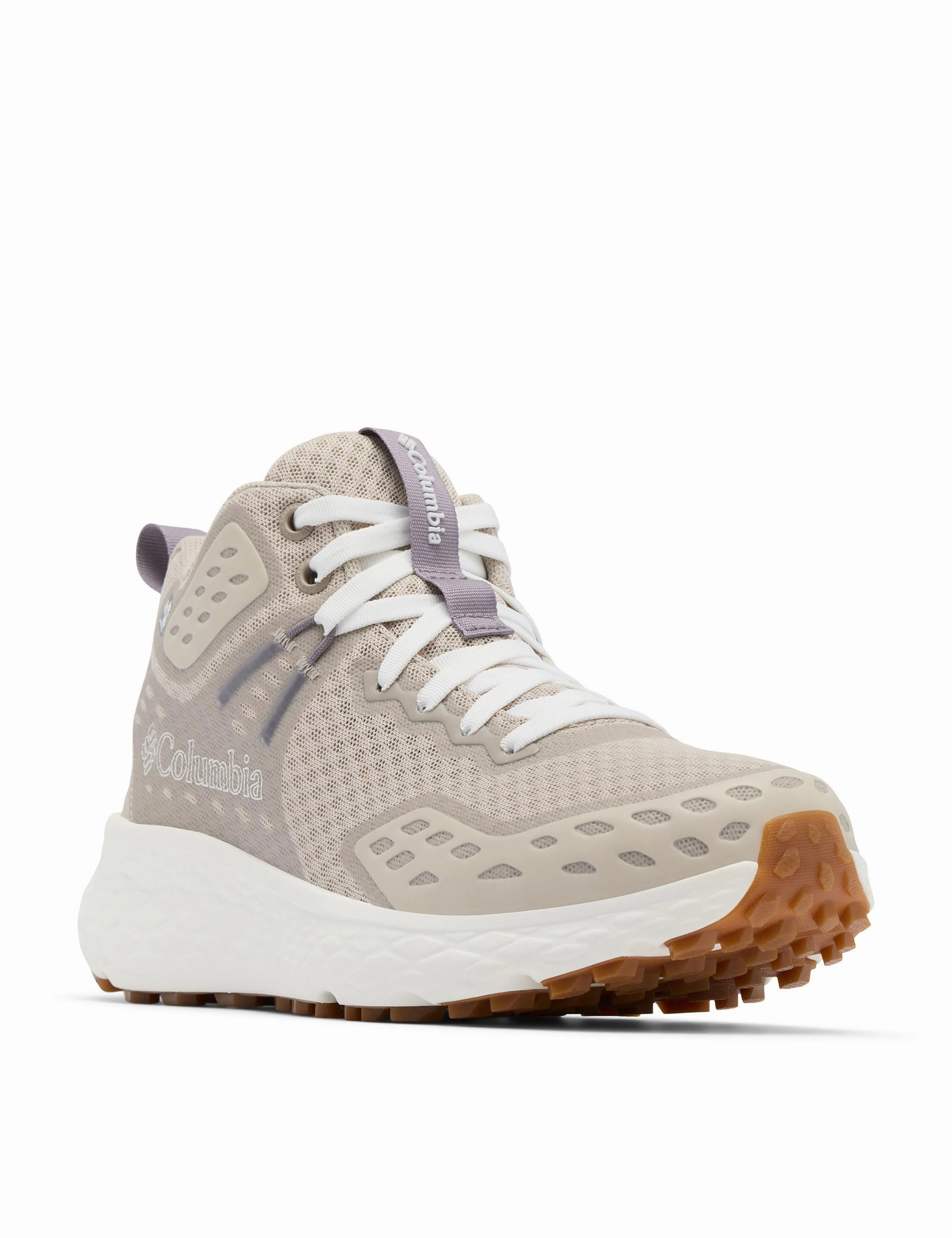 Konos TRS OutDry Mid Hiking Shoe - Soft Taupe/Granite Purple Columbia outdoor performance shoes