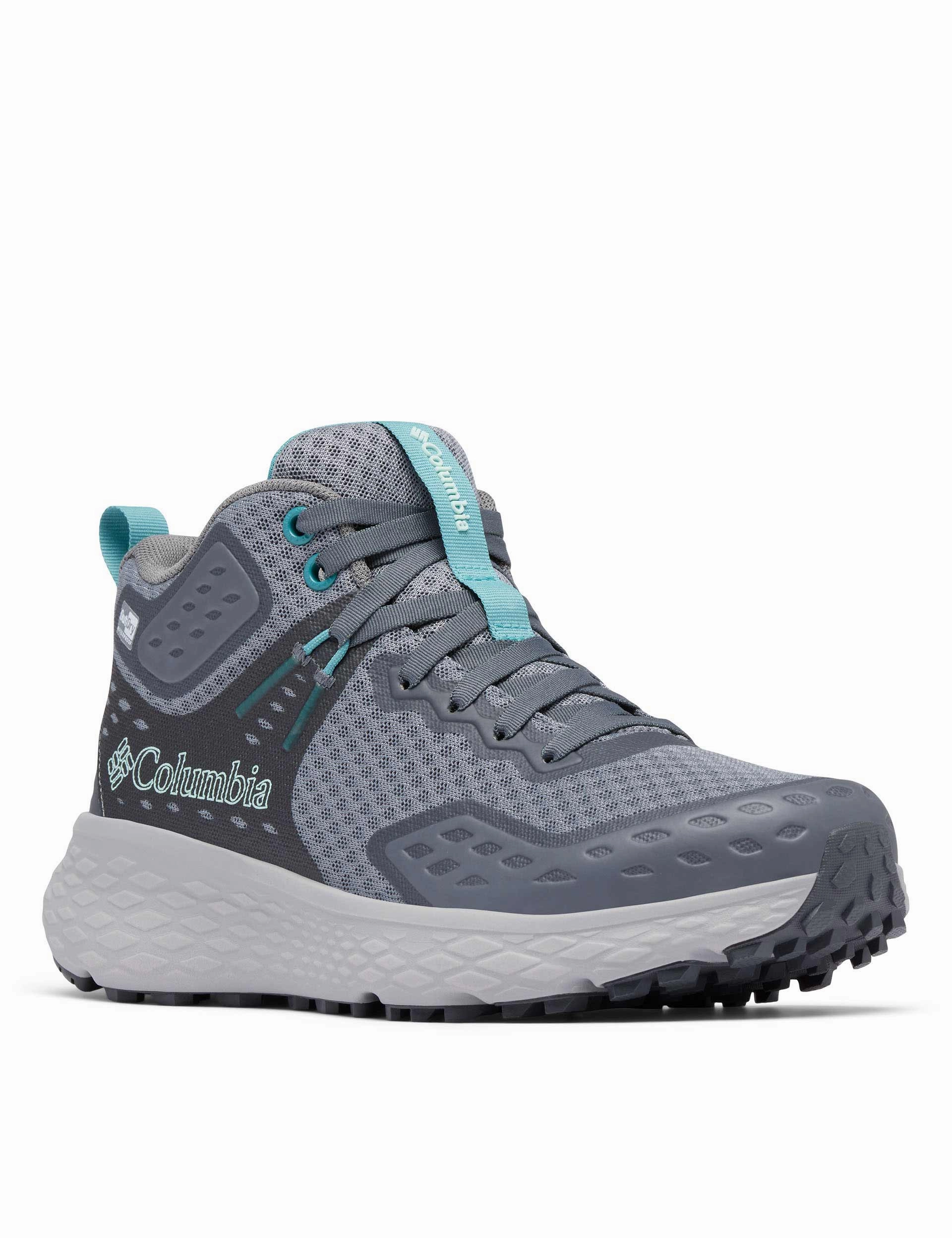 Konos TRS OutDry Mid Hiking Shoe - Ti Grey Steel/Teal Columbia outdoor performance shoes