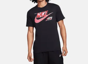 Men's Checkered Flag T-Shirt In Black