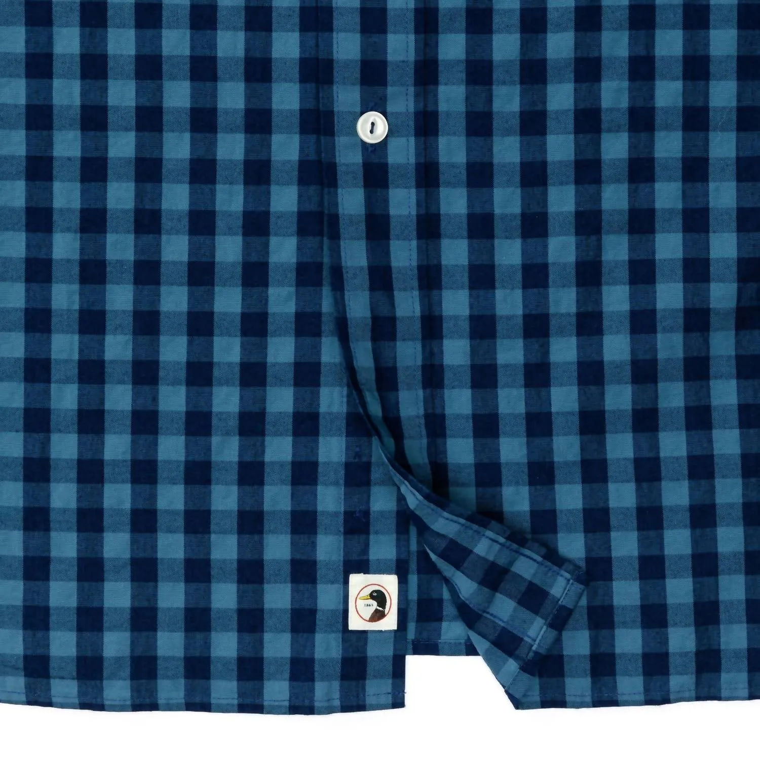 Men's Felton Long Sleeve Cotton Plaid Shirt In Navy