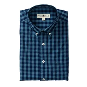 Men's Felton Long Sleeve Cotton Plaid Shirt In Navy