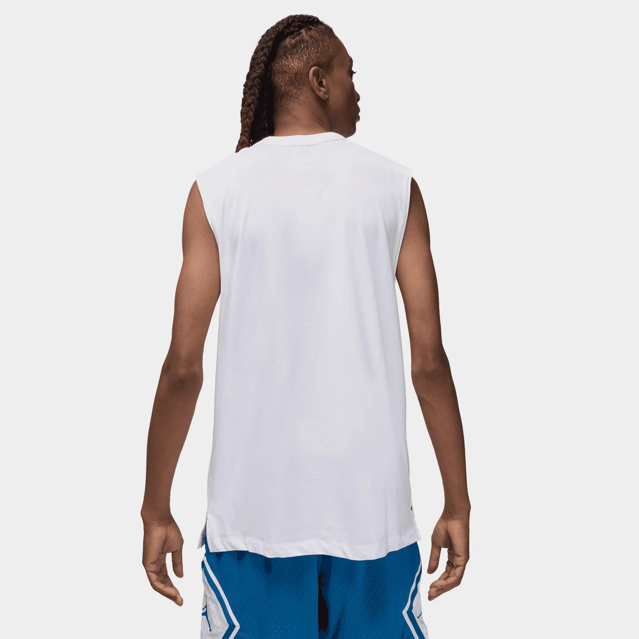 Mens Jordan Jordan Sport Dri-FIT Sleeveless T-Shirt White / Black