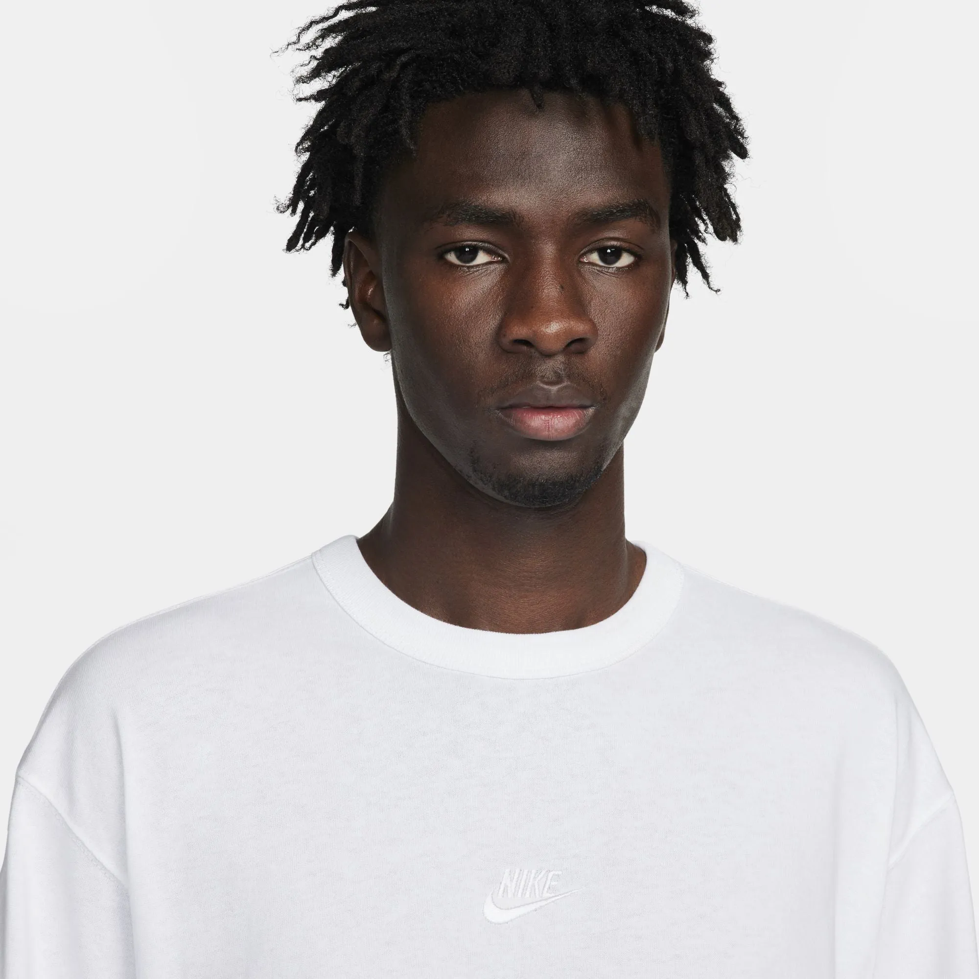 Mens Nike Nike Sportswear Premium Essentials T-Shirt White / White