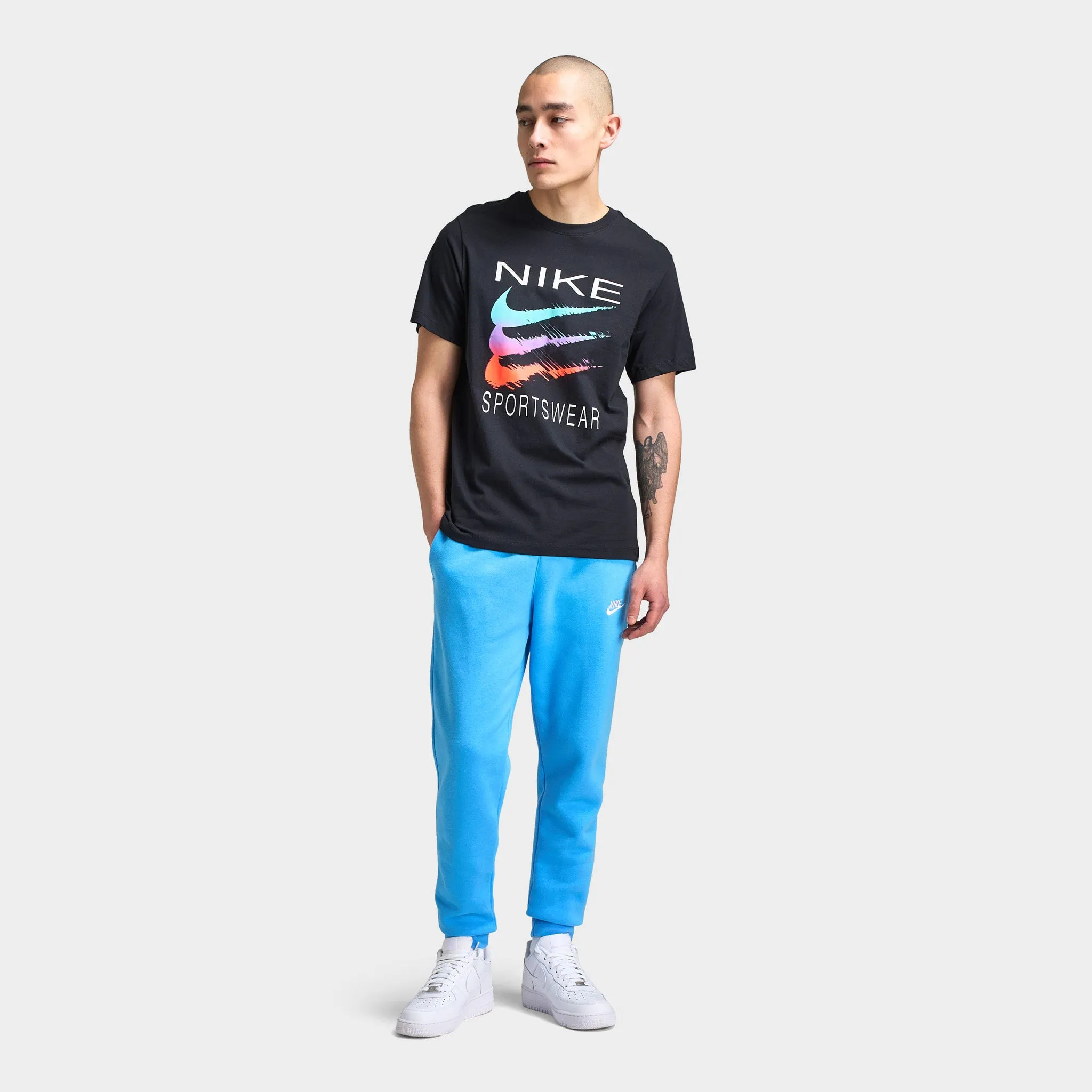 Mens Nike Nike Sportswear Swoosh T-shirt / Black