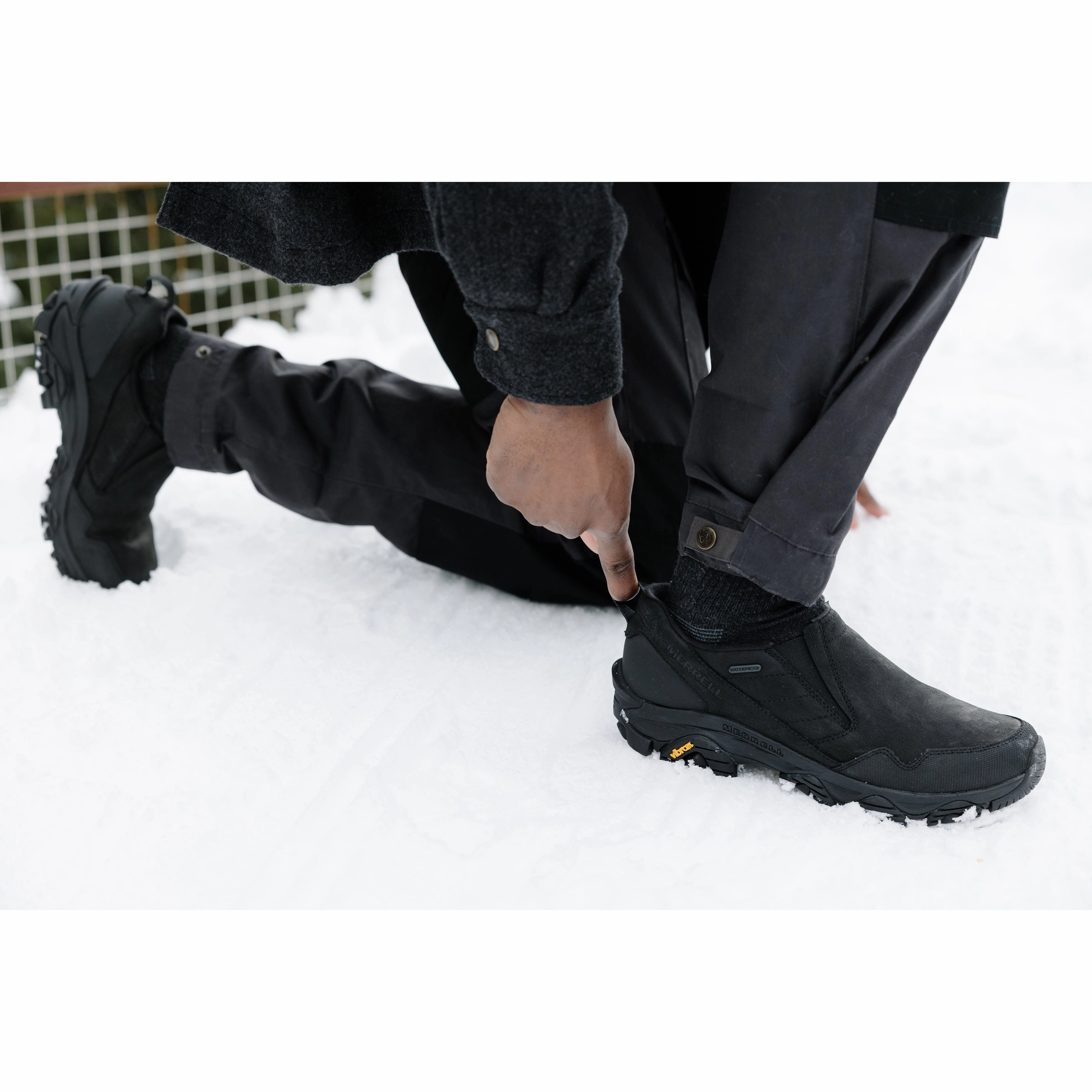 MERRELL COLDPACK 3 THERMO MOC WATERPROOF MEN'S MEDIUM AND WIDE Merrell durable trail shoes