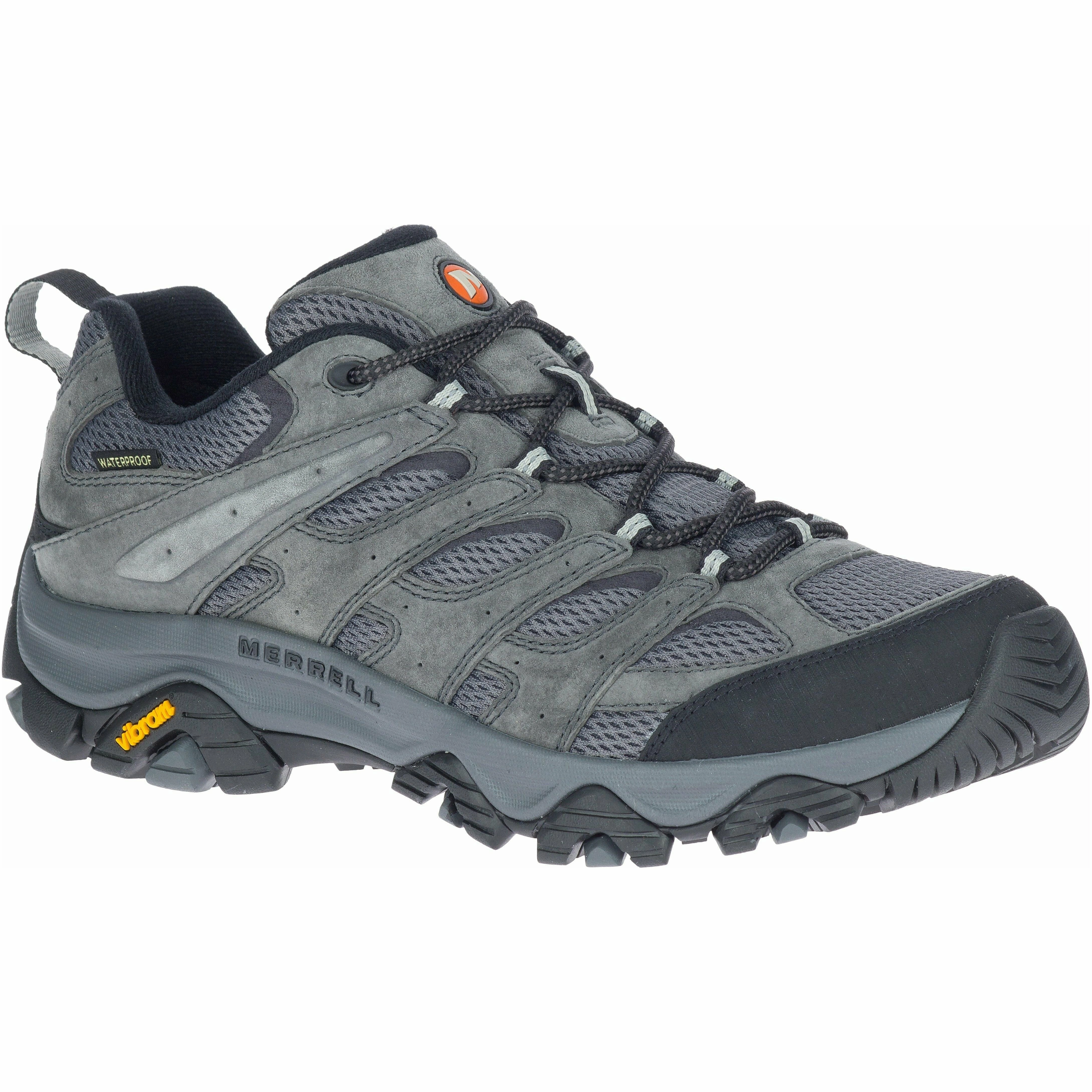 MERRELL MOAB 3 WATERPROOF MEN'S MEDIUM AND WIDE Merrell rugged trail running shoes