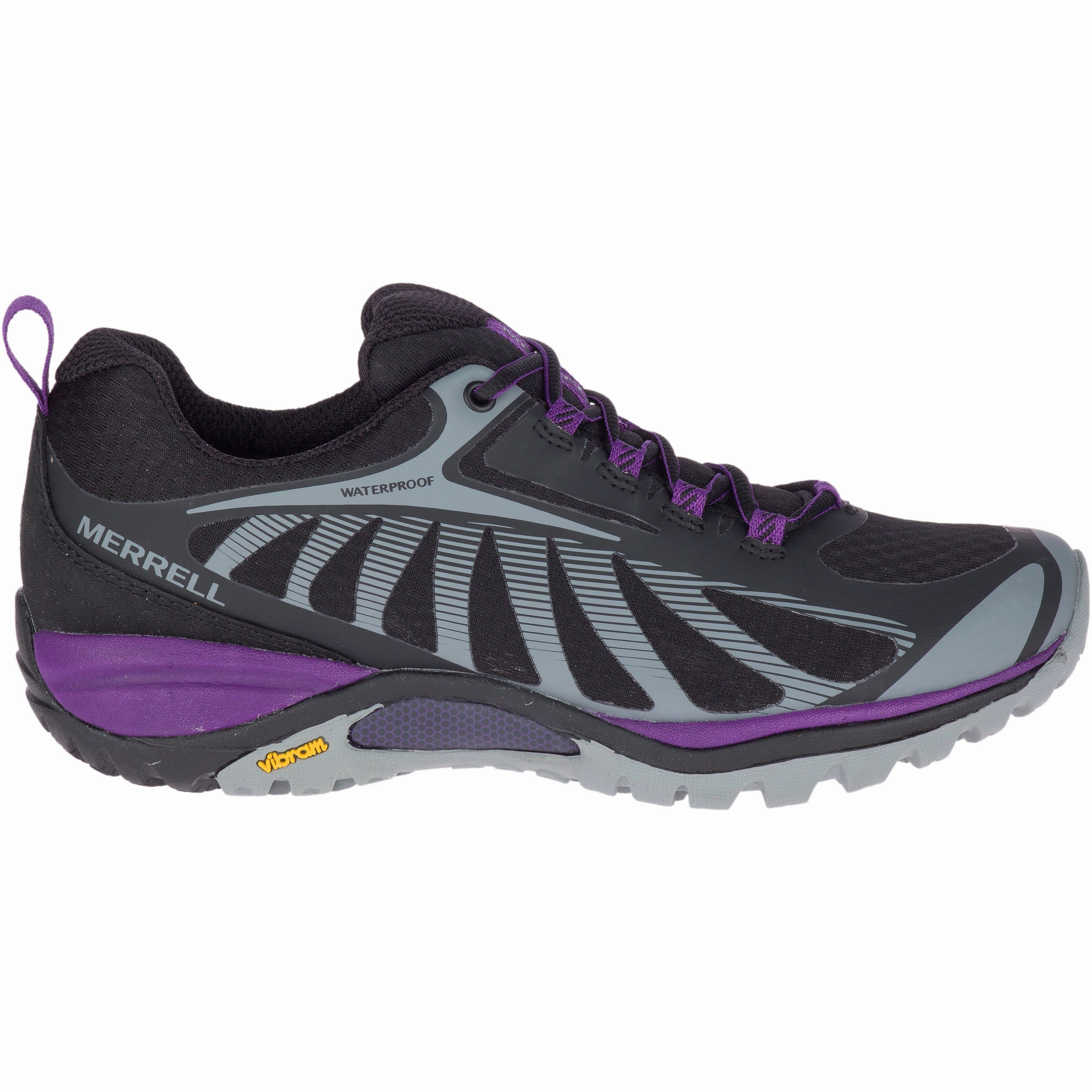 MERRELL SIREN EDGE 3 WOMEN'S BLACK/ACAI Merrell durable trail shoes