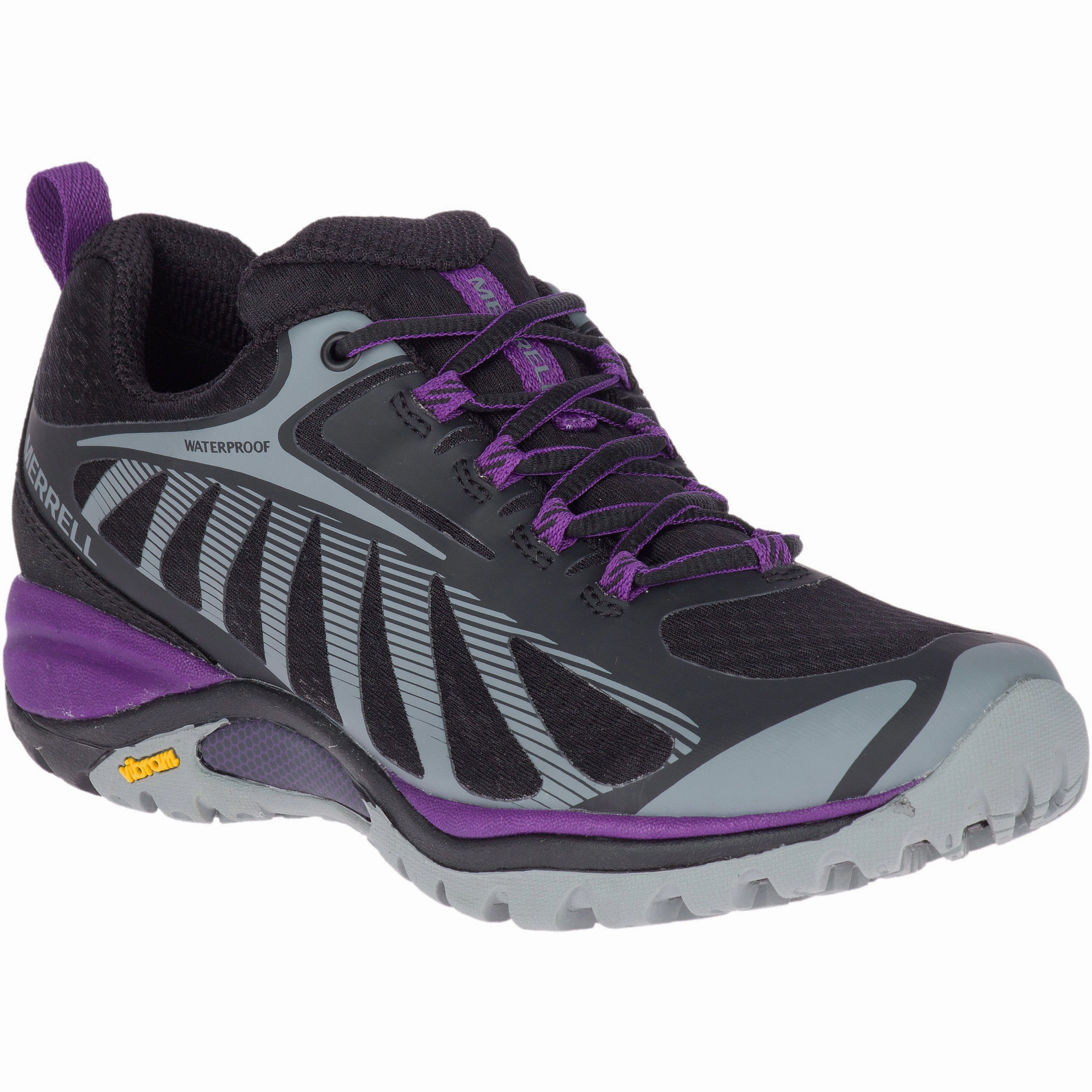 MERRELL SIREN EDGE 3 WOMEN'S BLACK/ACAI Merrell rugged trail running shoes