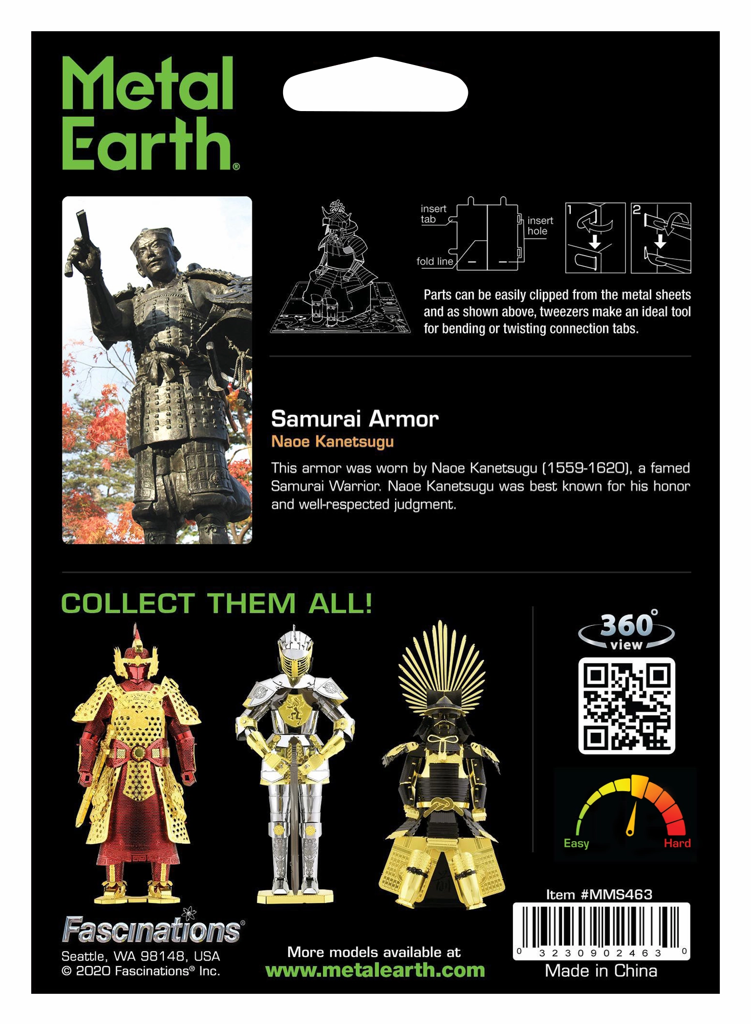 Metal Earth - Samurai Armor Naoe Kanetsugu