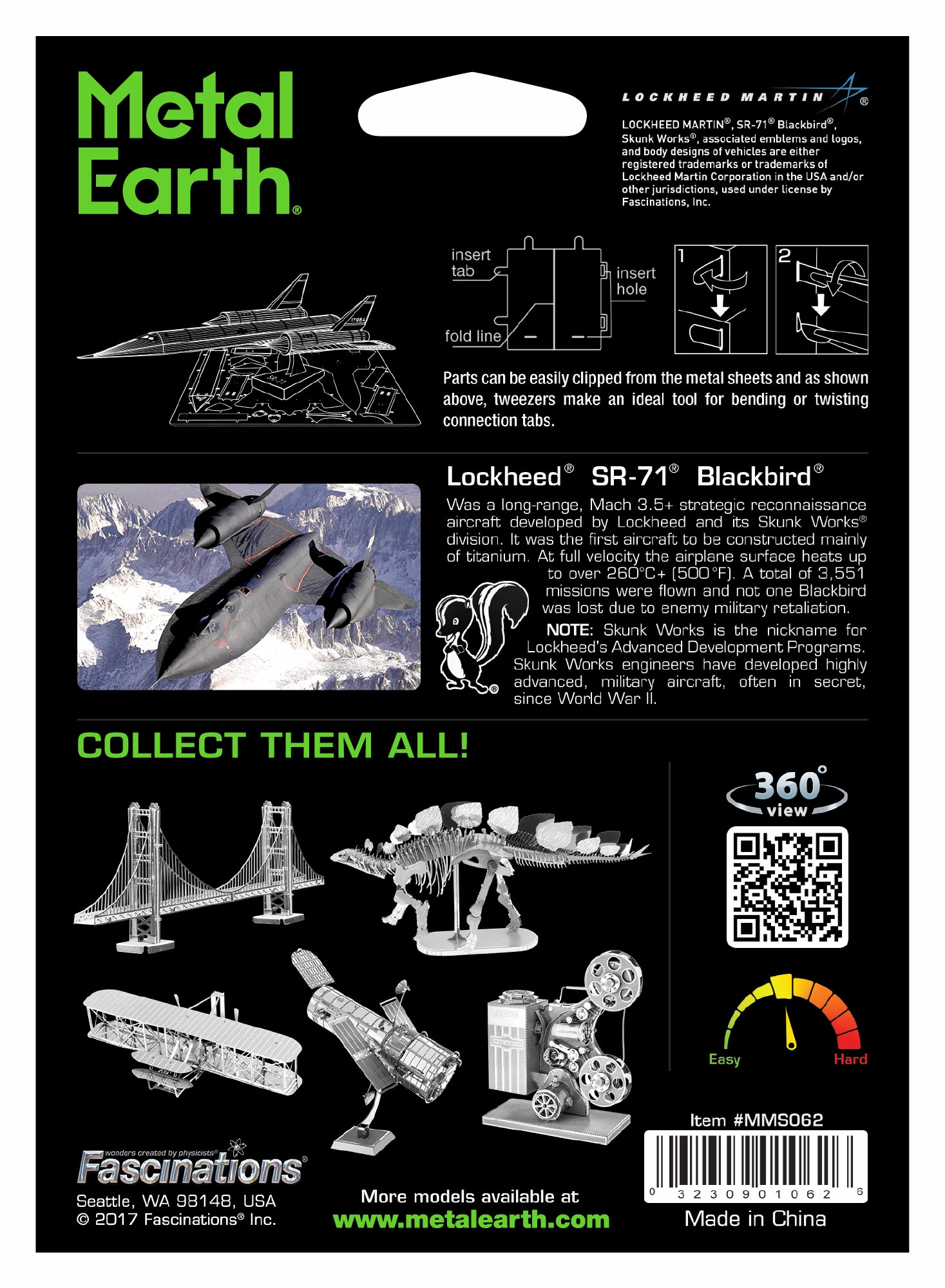 Metal Earth - SR-71 Blackbird