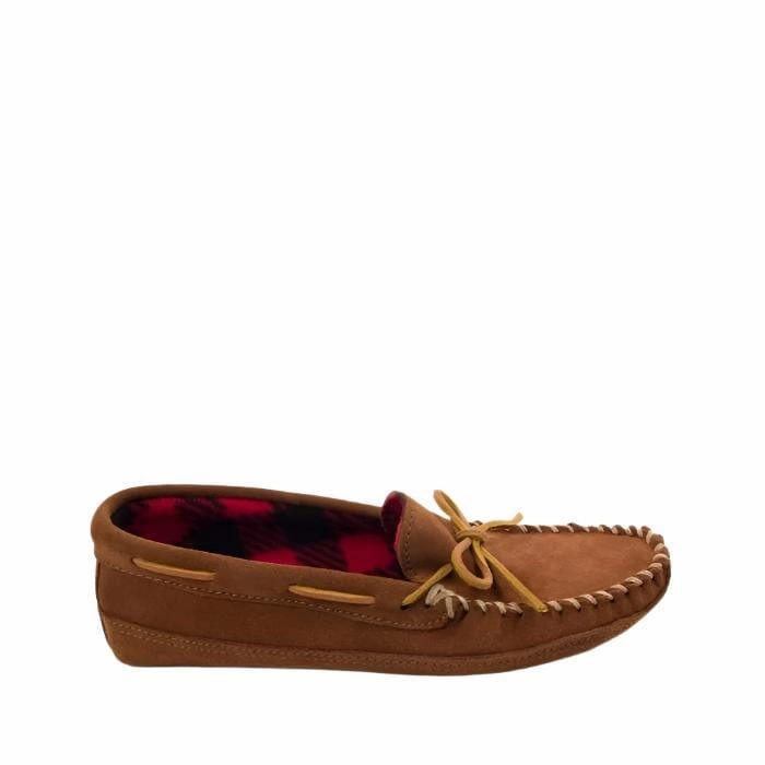 MINNETONKA DOUBLE BOTTOM FLEECE MEN'S Minnetonka classic moccasins