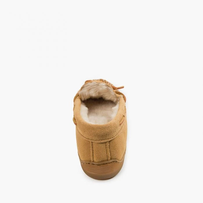 MINNETONKA PILE LINED HARDSOLE SLIPPER WOMEN'S MEDIUM AND WIDE Minnetonka classic moccasins