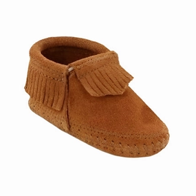 MINNETONKA RILEY BABY BOOTIE - FINAL SALE! Minnetonka moccasins with soft suede