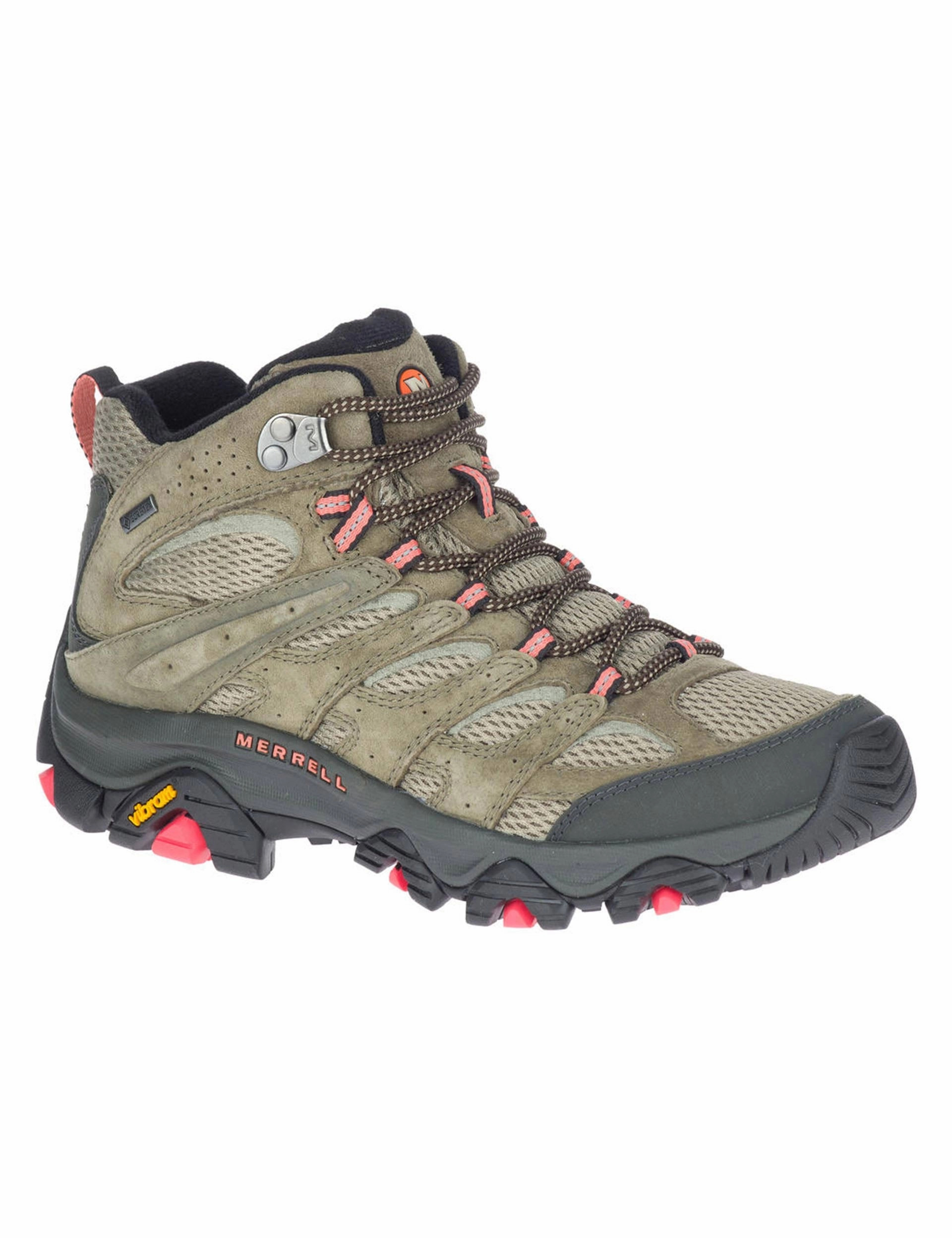 Moab 3 Mid Gore-Tex - Olive Merrell outdoor hiking boots