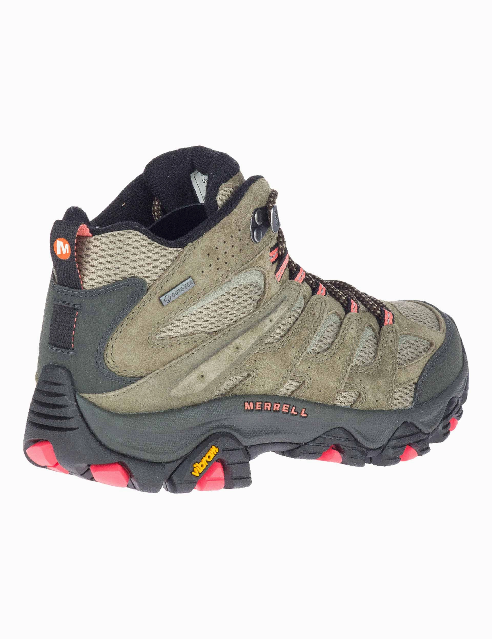 Moab 3 Mid Gore-Tex - Olive Merrell outdoor hiking boots