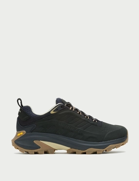 Moab Speed 2 Leather Waterproof - Black Merrell outdoor shoes for hiking and trails