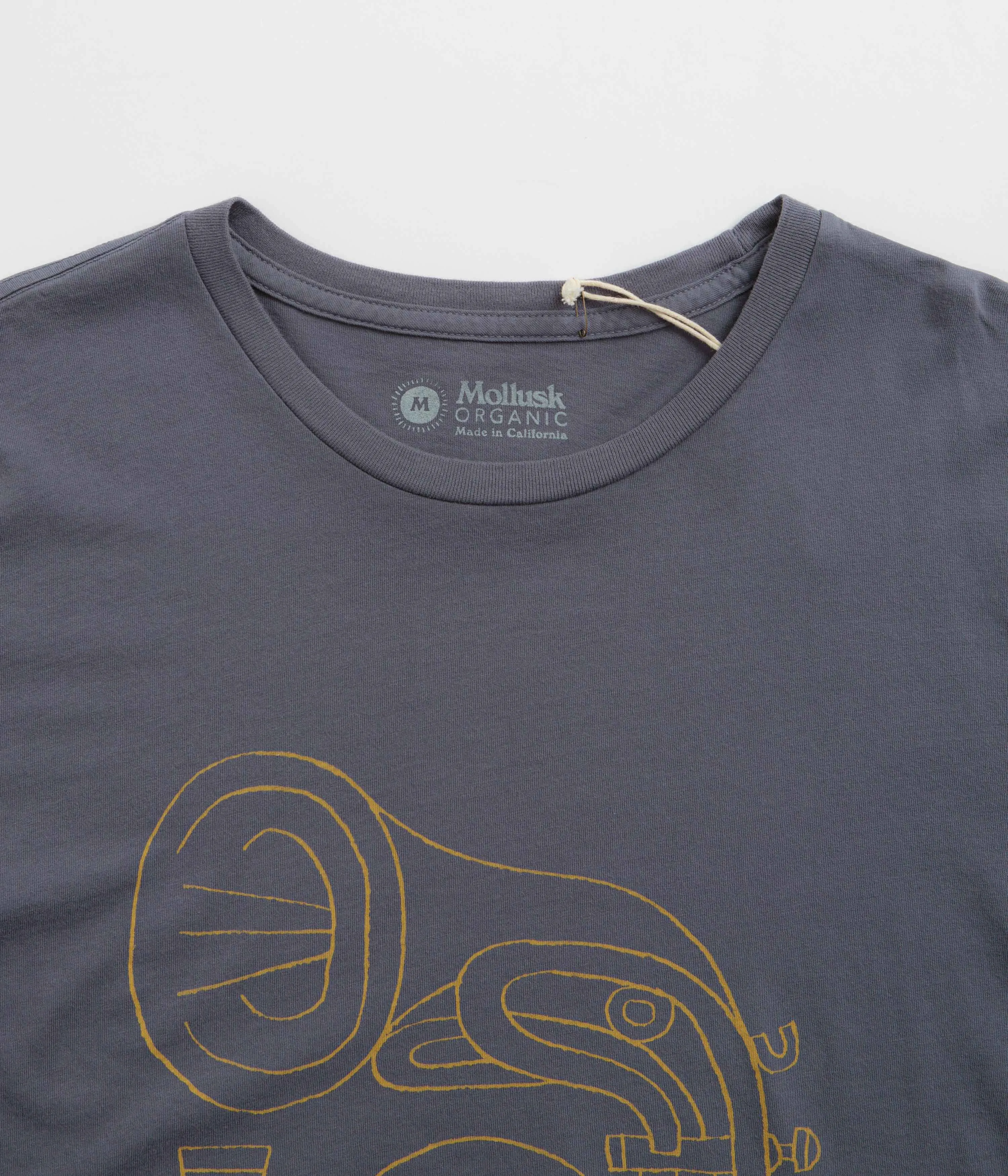 Mollusk Horny Horn T-Shirt - Faded Navy Mollusk Clothing