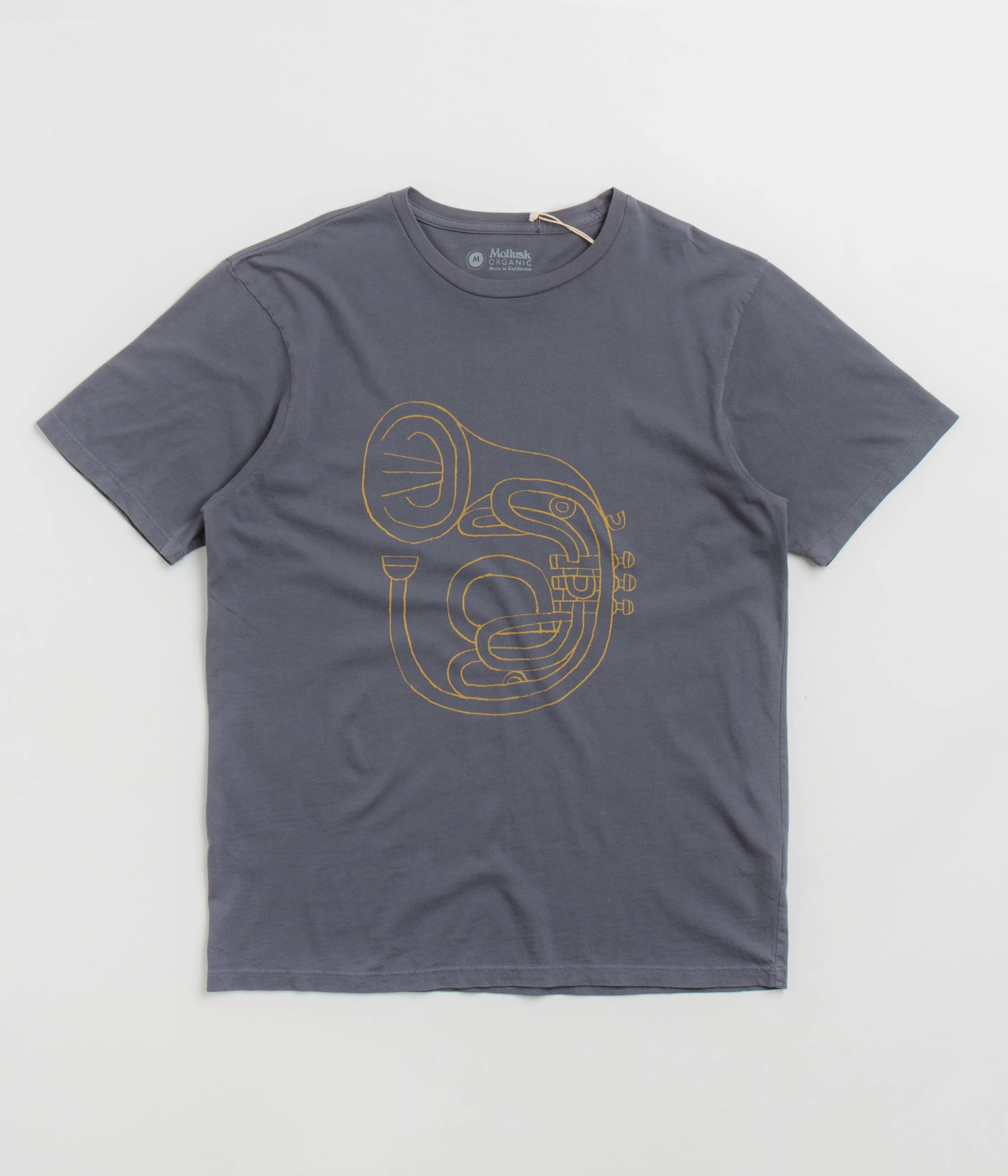 Mollusk Horny Horn T-Shirt - Faded Navy Mollusk Clothing