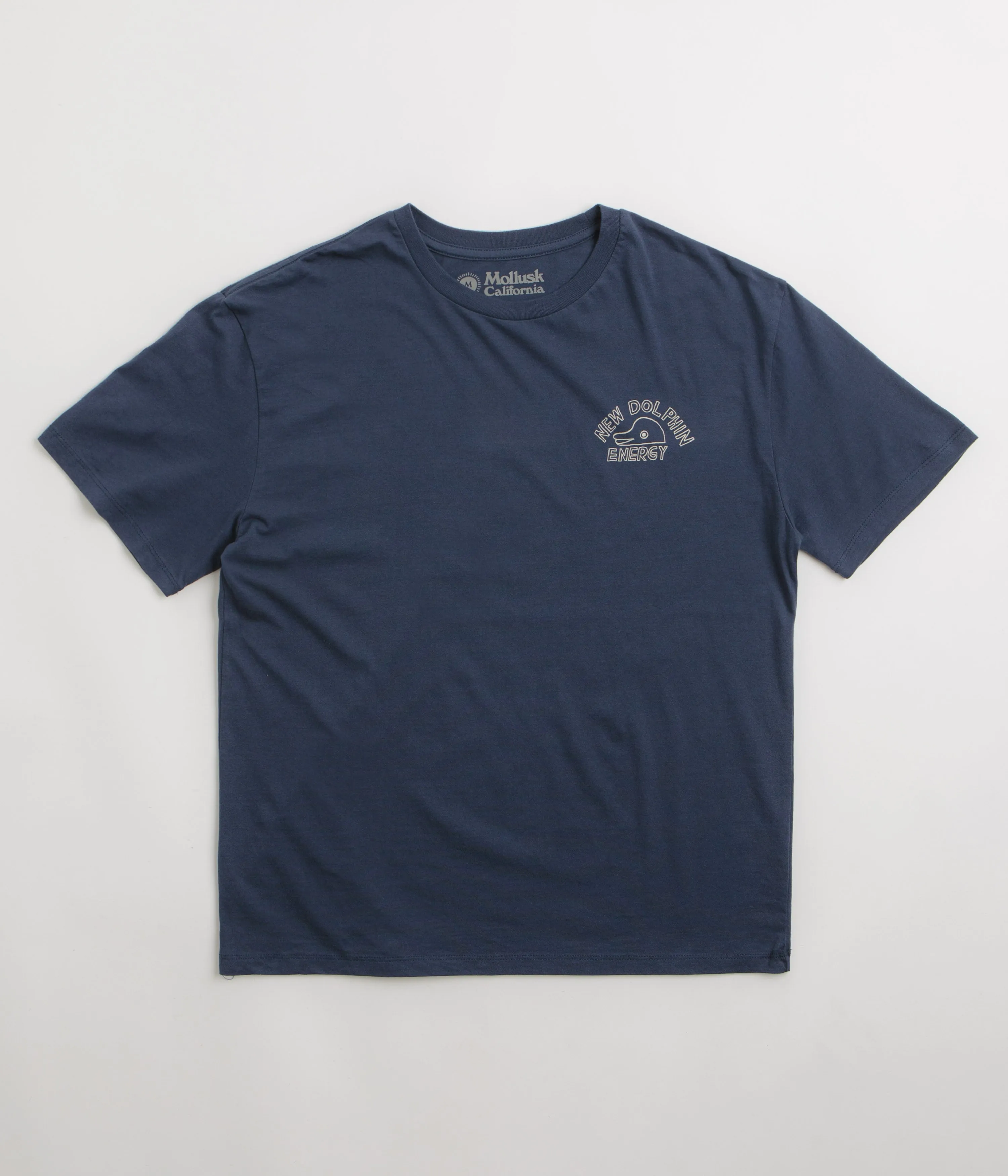 Mollusk New Dolphin Energy T-Shirt - Navy Indigo Mollusk Clothing