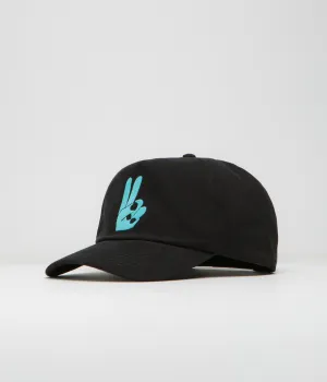 Mollusk Peace Cap - Faded Black Mollusk Clothing