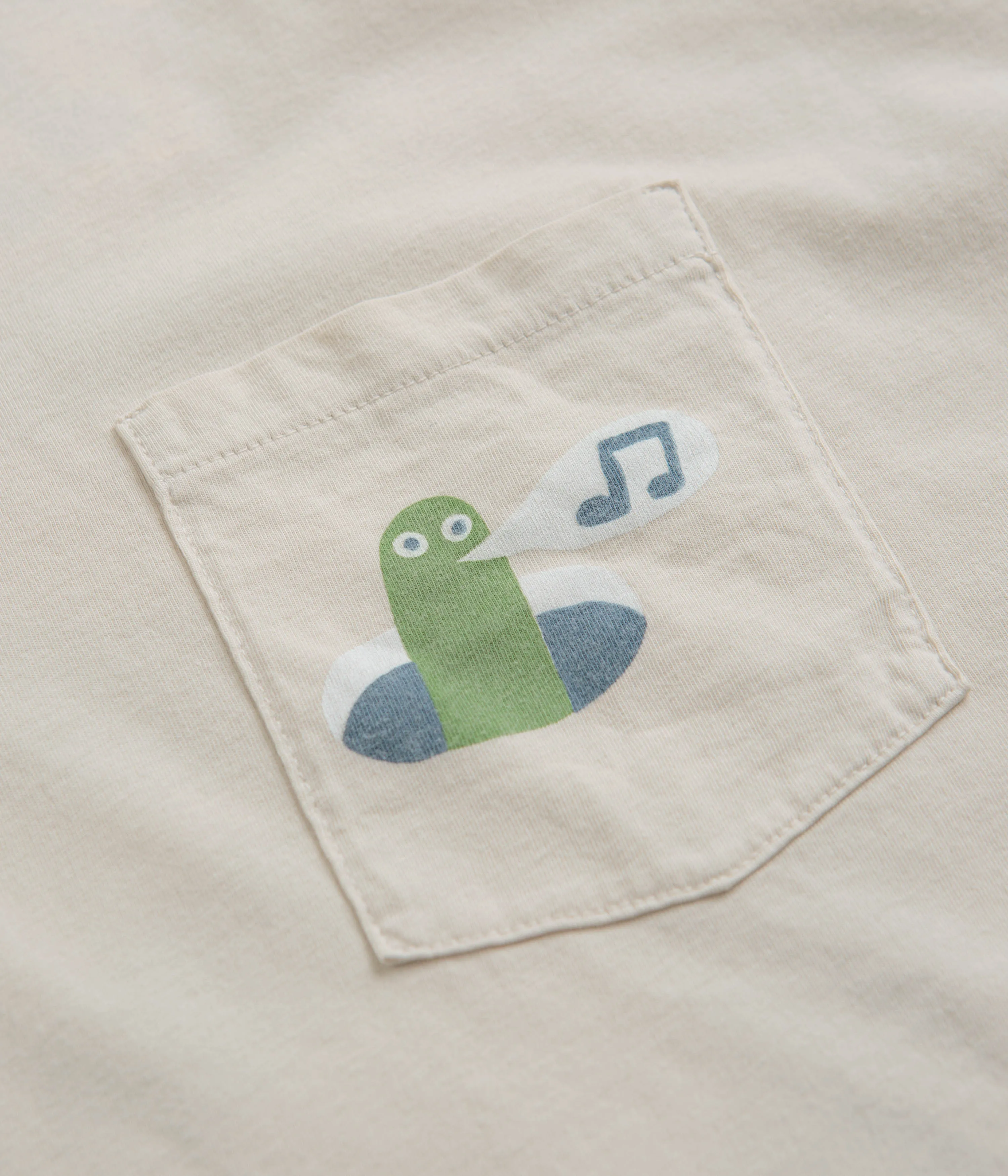 Mollusk Worm T-Shirt - Fog Mollusk Clothing