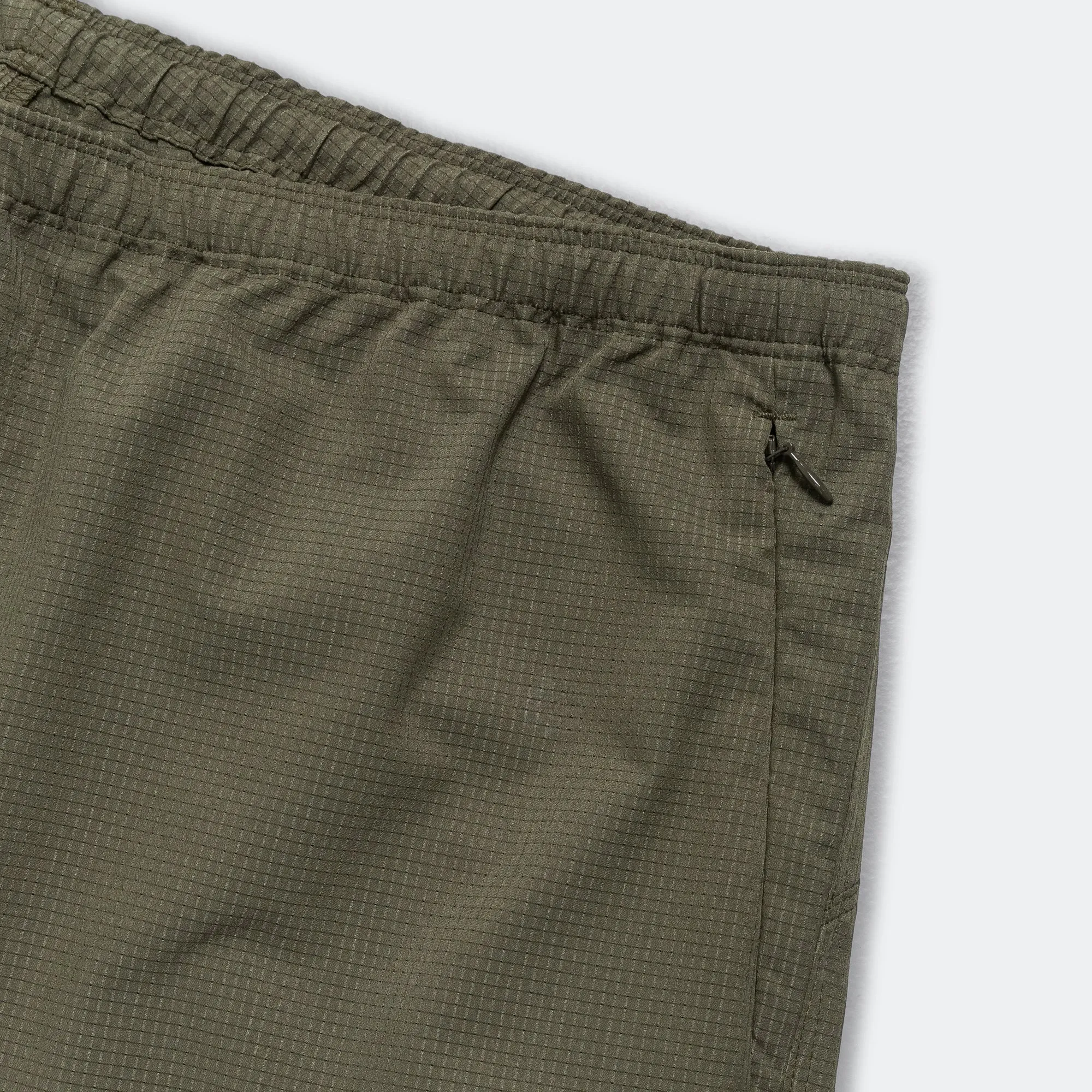 Needles Clothing Warm Up Short - Olive Cool Dots