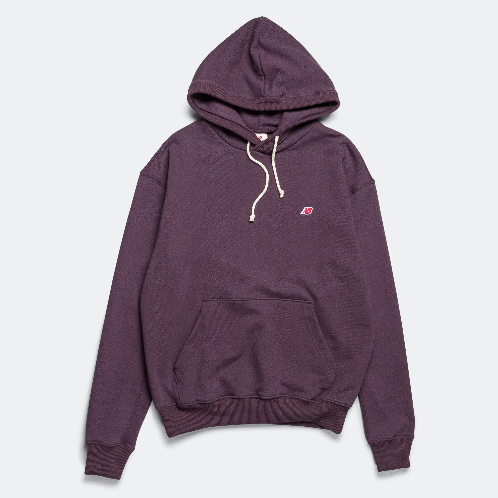 New Balance Clothing Made in USA Core Hoodie - Plum Brown