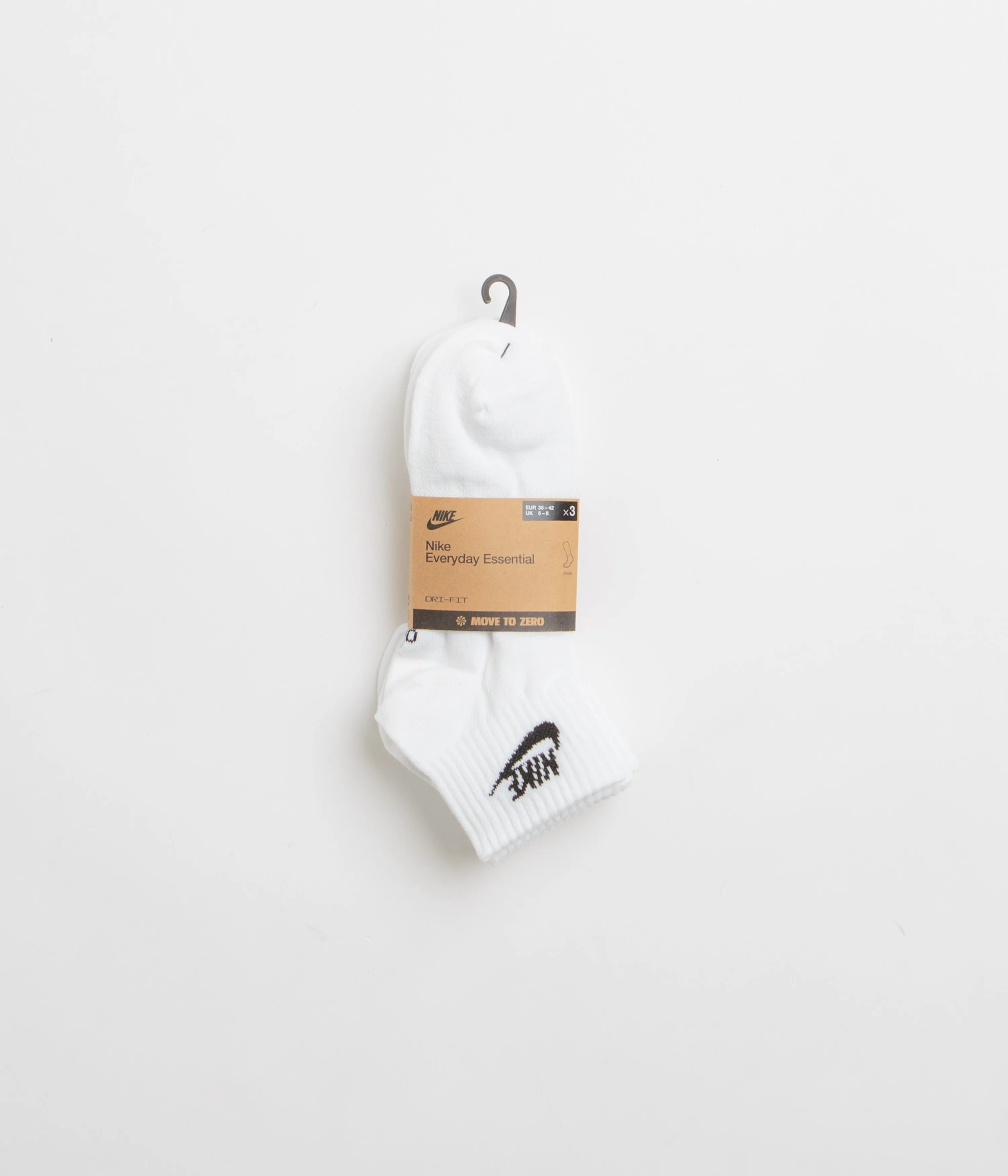 Nike Everyday Essential Ankle Socks (3 Pair) - White / Black Nike Sportswears