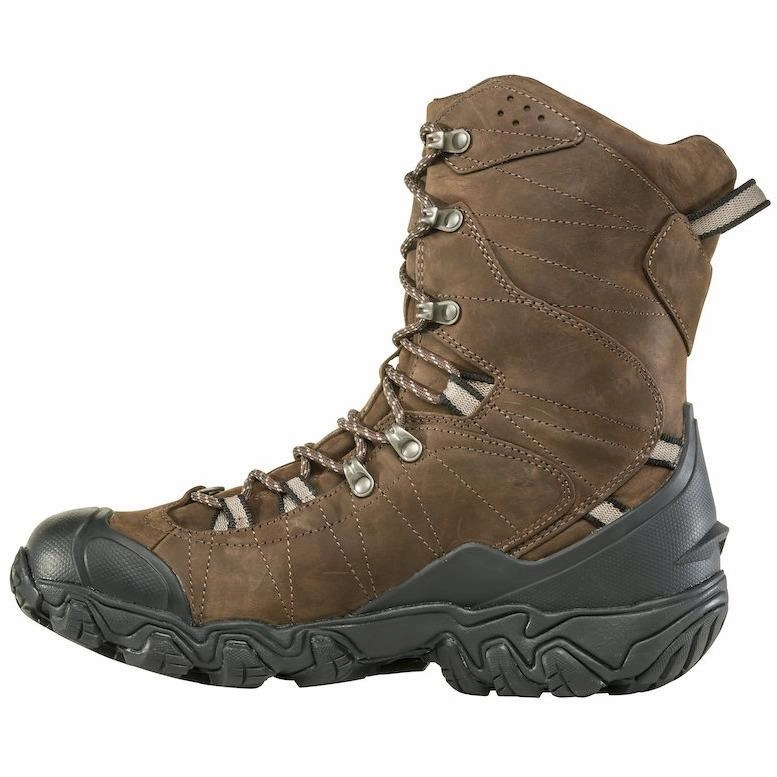 OBOZ BRIDGER 10" INSULATED WATERPROOF MEN'S BARK BROWN - FINAL SALE! Oboz rugged hiking boots