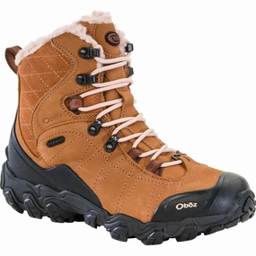OBOZ BRIDGER 7" INSULATED WATERPROOF WOMEN'S MEDIUM AND WIDE Oboz hiking boots with rugged traction
