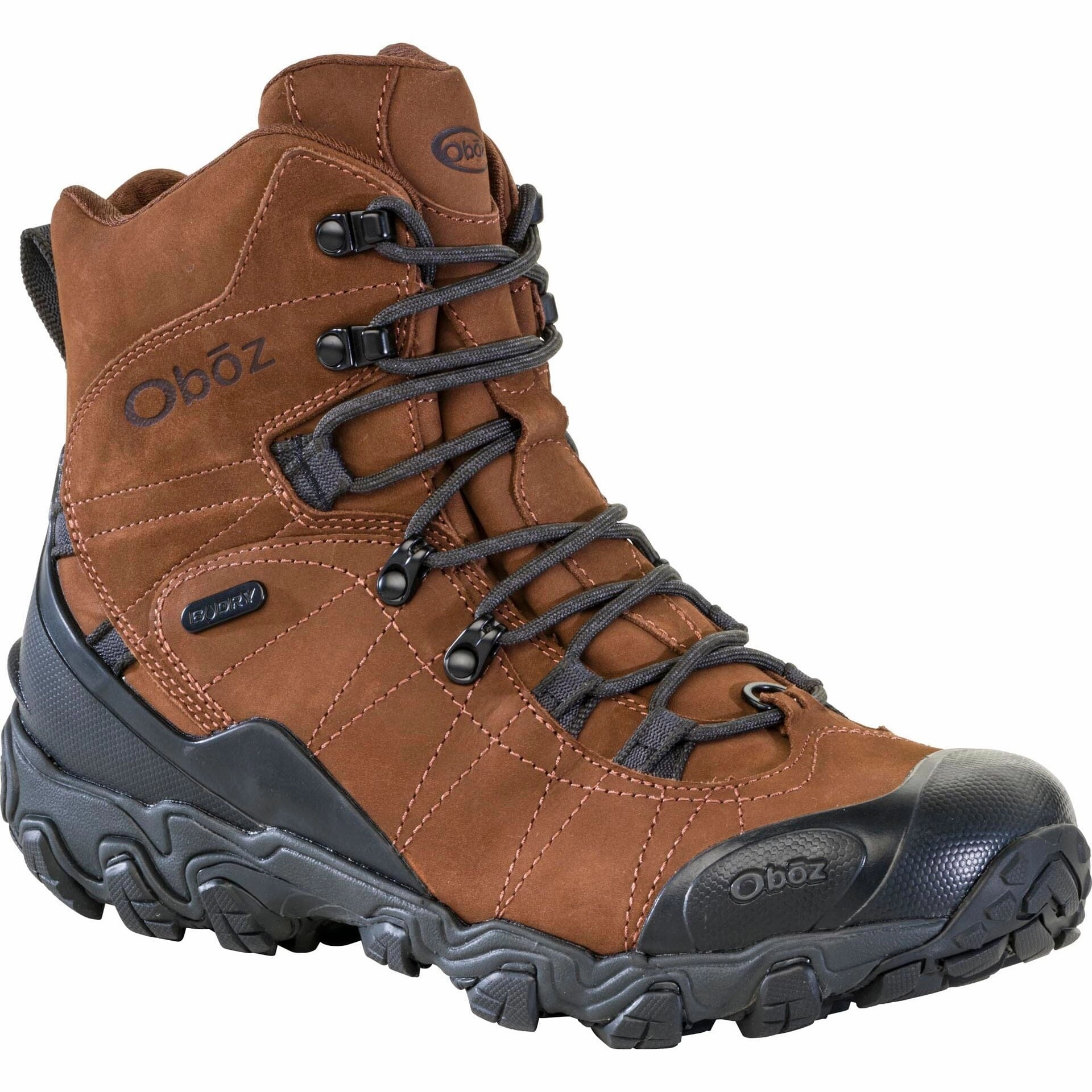 OBOZ BRIDGER 8" INSULATED WATERPROOF MEN'S MEDIUM AND WIDE Oboz hiking boots with rugged traction