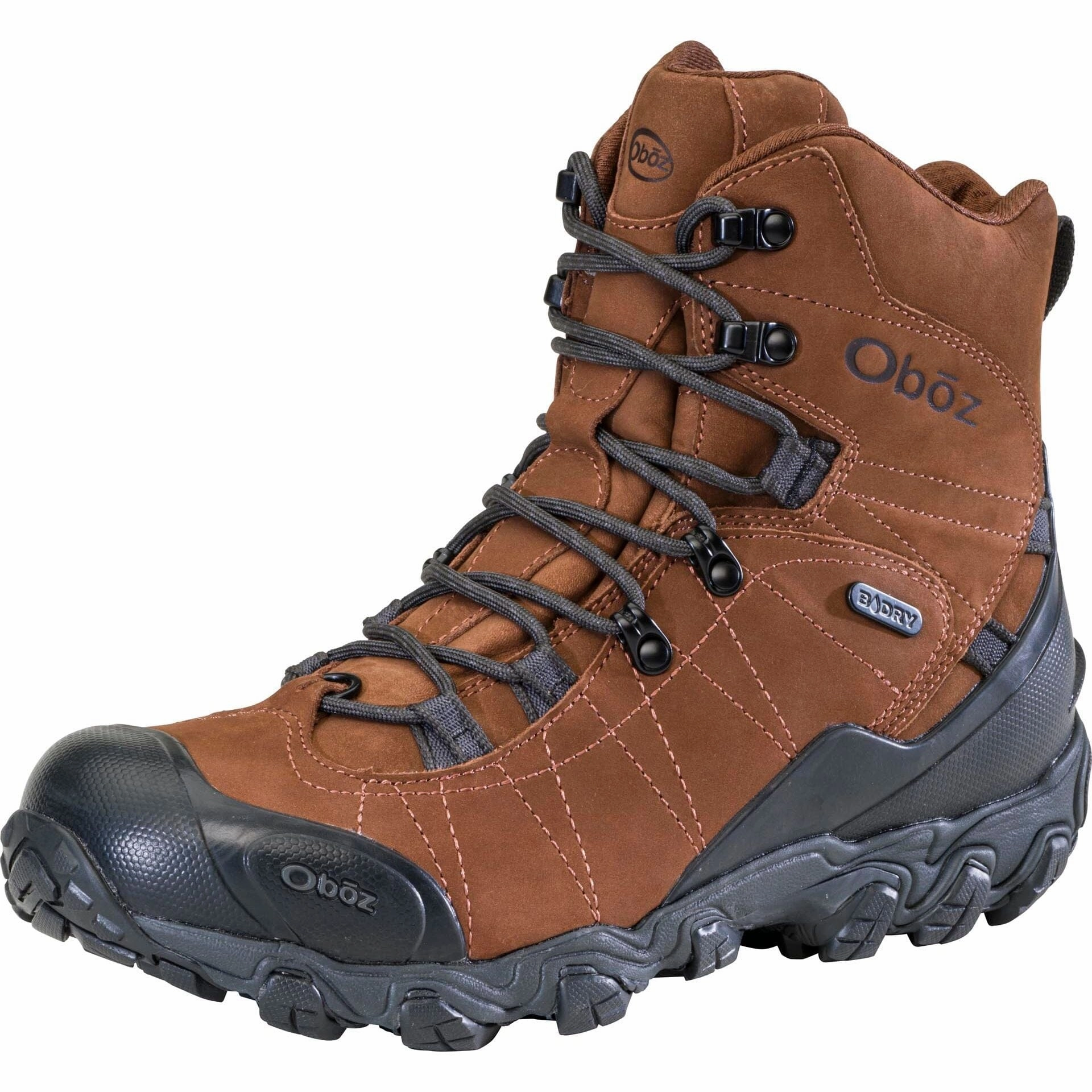 OBOZ BRIDGER 8" INSULATED WATERPROOF MEN'S MEDIUM AND WIDE Oboz rugged hiking boots