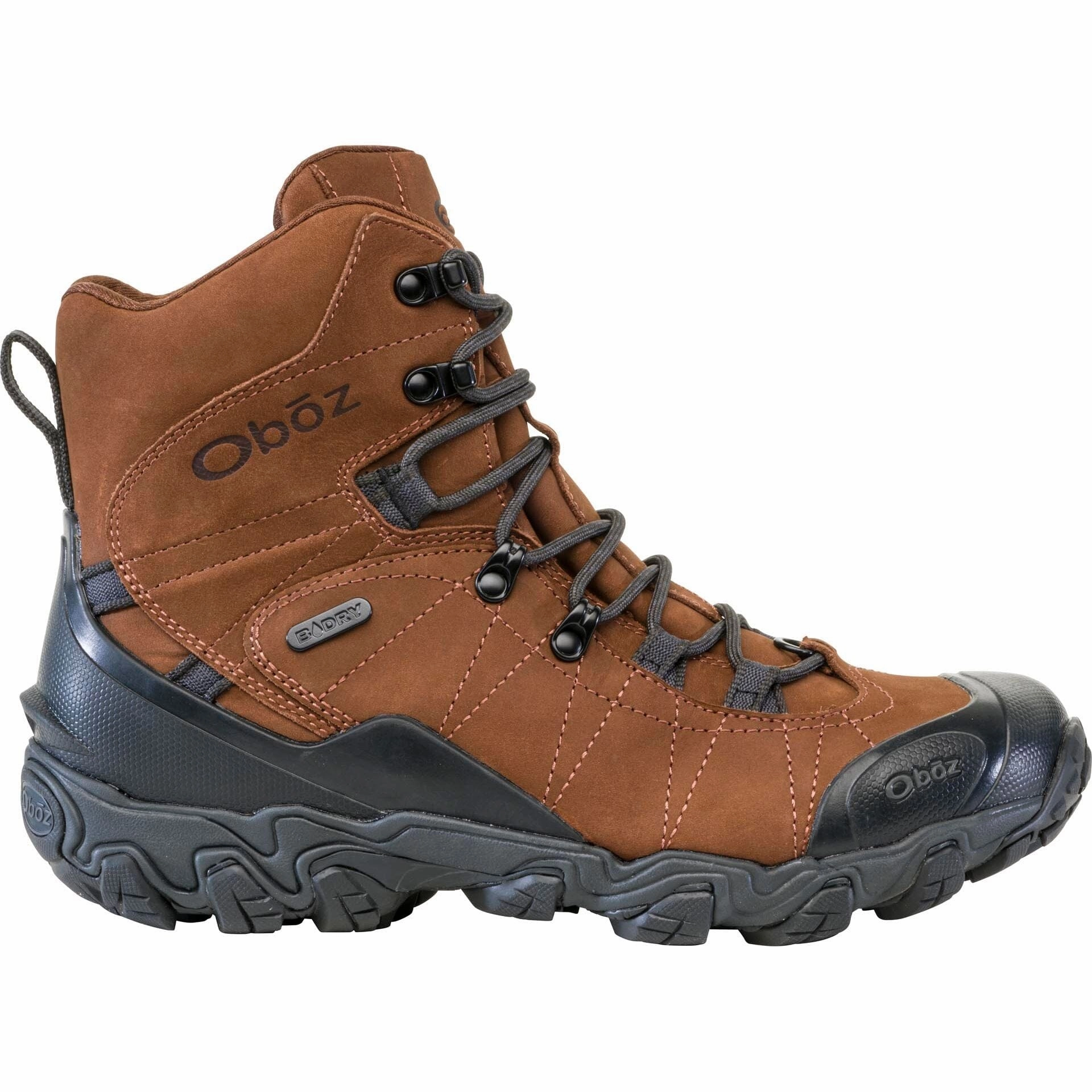 OBOZ BRIDGER 8" INSULATED WATERPROOF MEN'S MEDIUM AND WIDE Oboz rugged hiking boots