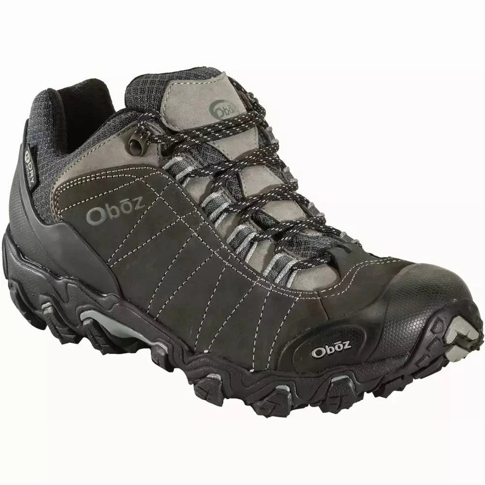 OBOZ BRIDGER LOW WATERPROOF MEDIUM AND WIDE Oboz hiking boots with rugged traction