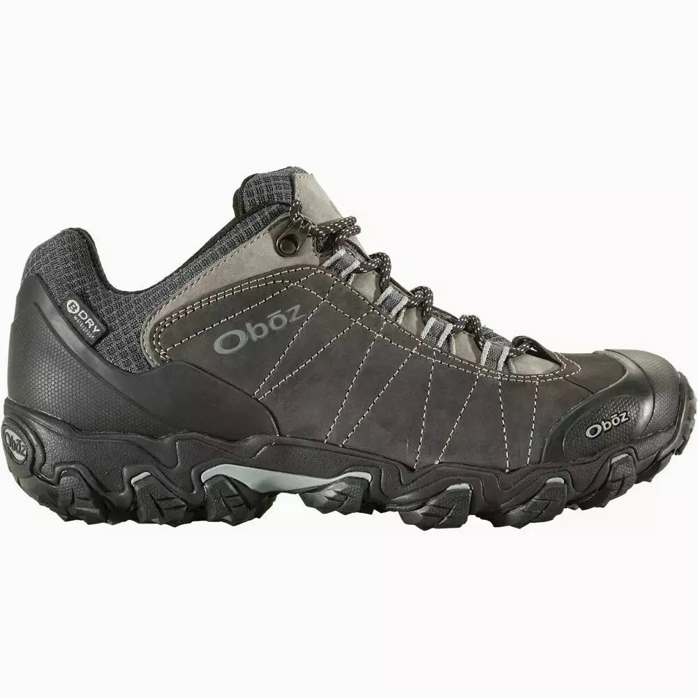 OBOZ BRIDGER LOW WATERPROOF MEDIUM AND WIDE Oboz rugged hiking boots