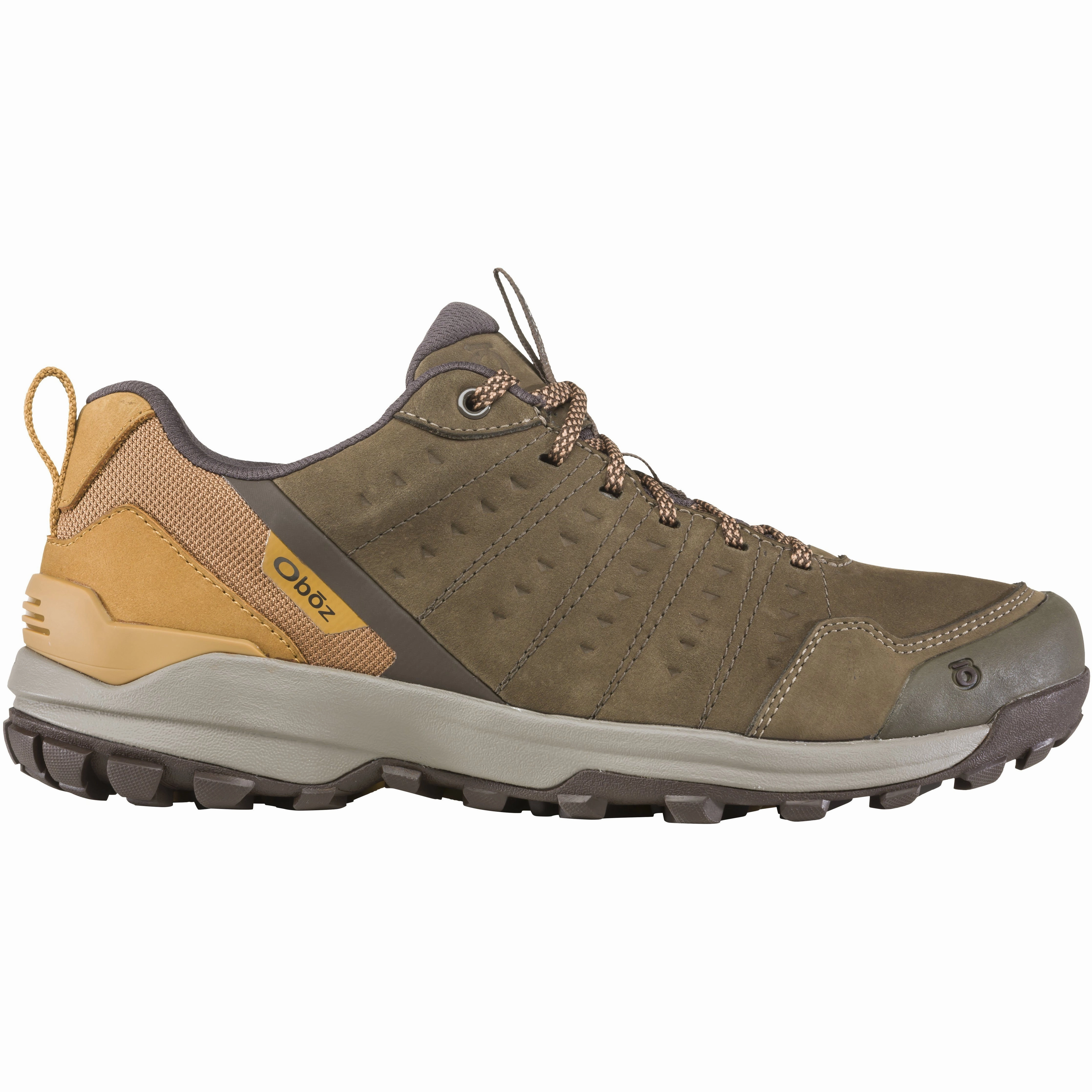 OBOZ SYPES LOW LEATHER WATERPROOF MEN'S MEDIUM AND WIDE - FINAL SALE! Oboz rugged hiking boots