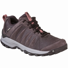 OBOZ SYPES LOW LEATHER WATERPROOF WOMEN'S MEDIUM AND WIDE - FINAL SALE! Oboz hiking boots with rugged traction