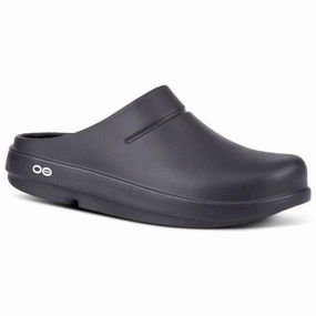 OOFOS OOCLOOG BLACK UNISEX Oofos recovery sandals with arch support