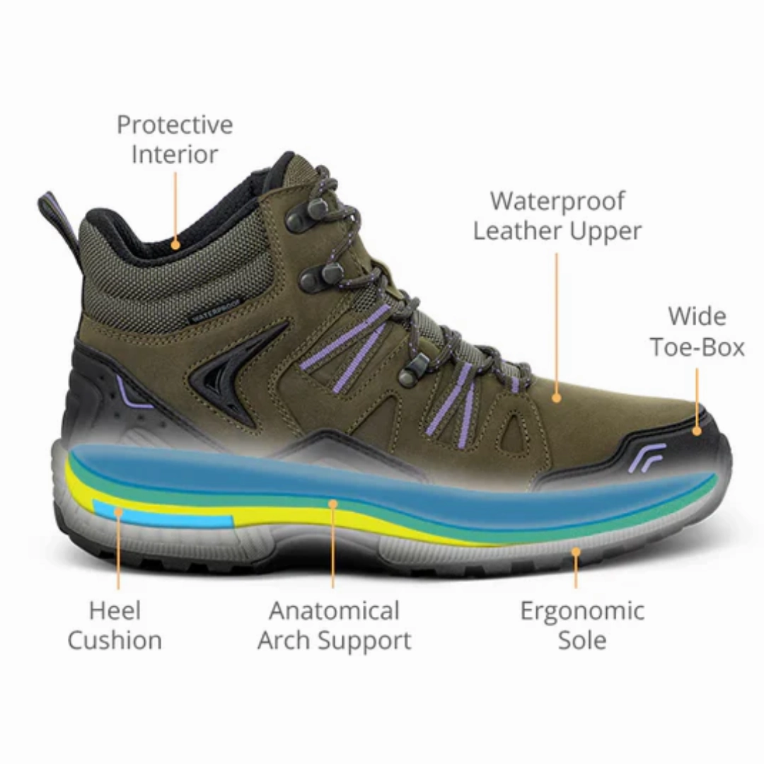 Orthofeet -  Dakota - Olive Orthofeet comfortable shoe looks
