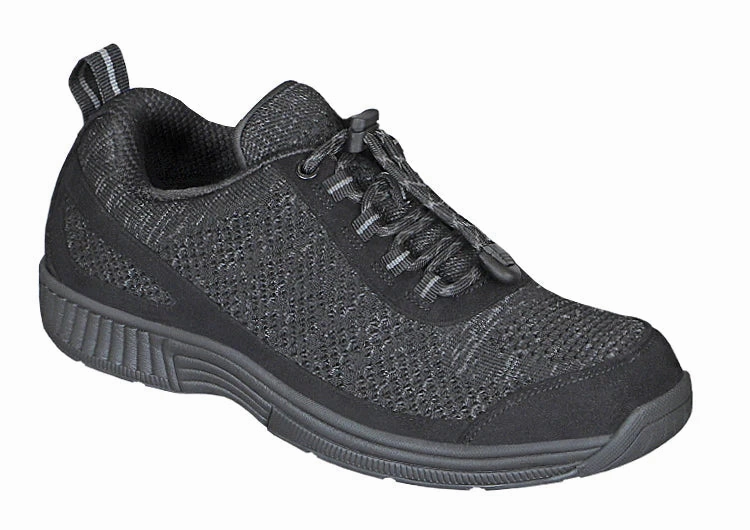 ORTHOFEET - Lava No-Tie - Black Orthofeet comfortable support shoes