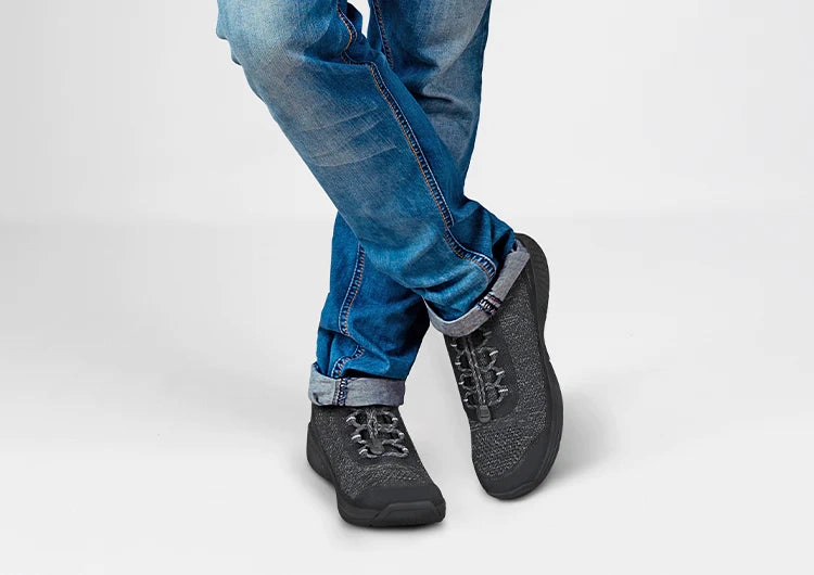 ORTHOFEET - Lava No-Tie - Black Orthofeet comfortable shoe looks