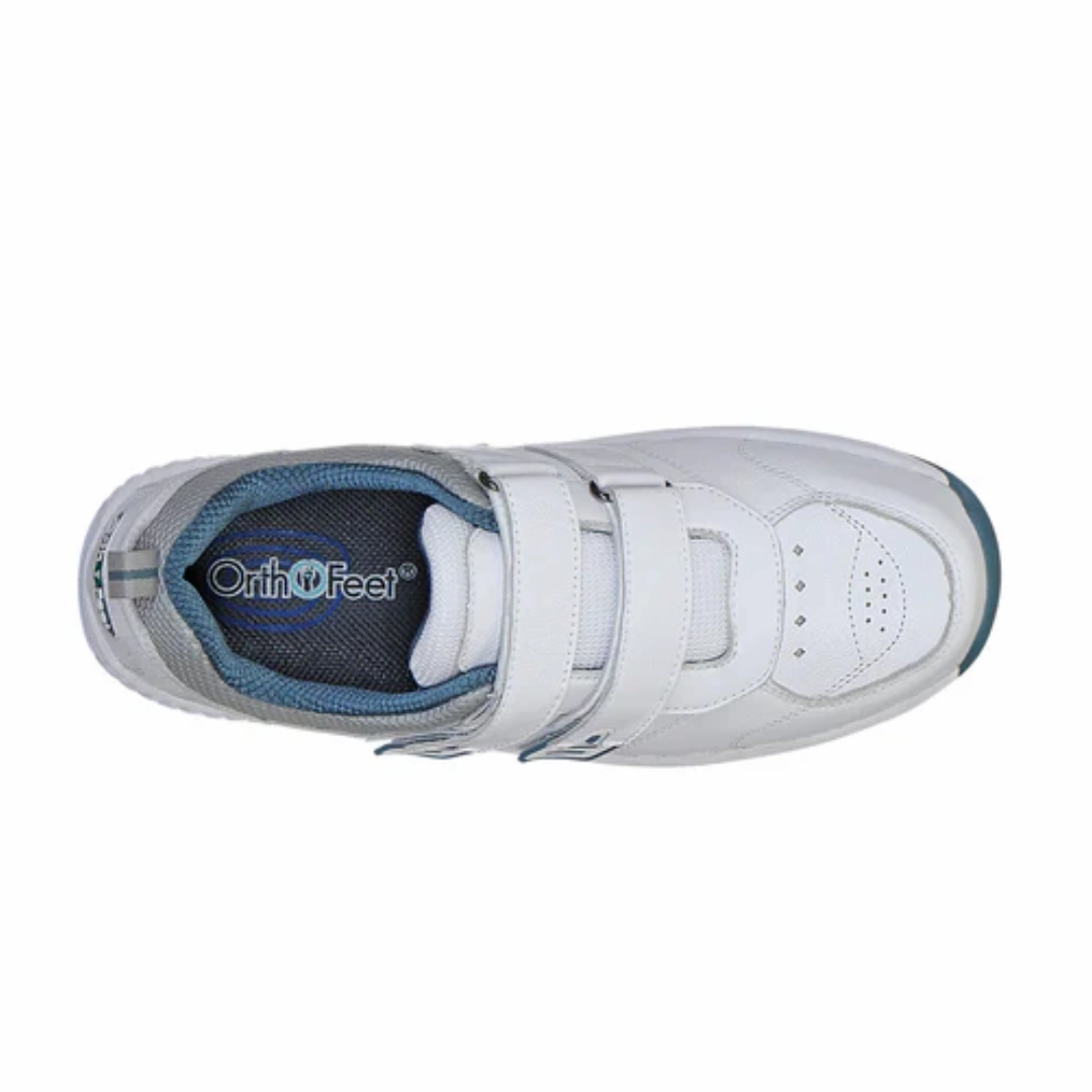Orthofeet - Men - Alamo - White Orthofeet comfortable shoe looks