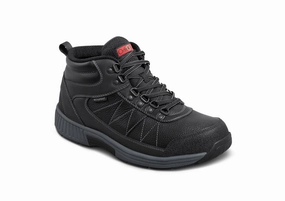 Orthofeet - Men - Hunter Waterproof - Black Orthofeet comfortable support shoes