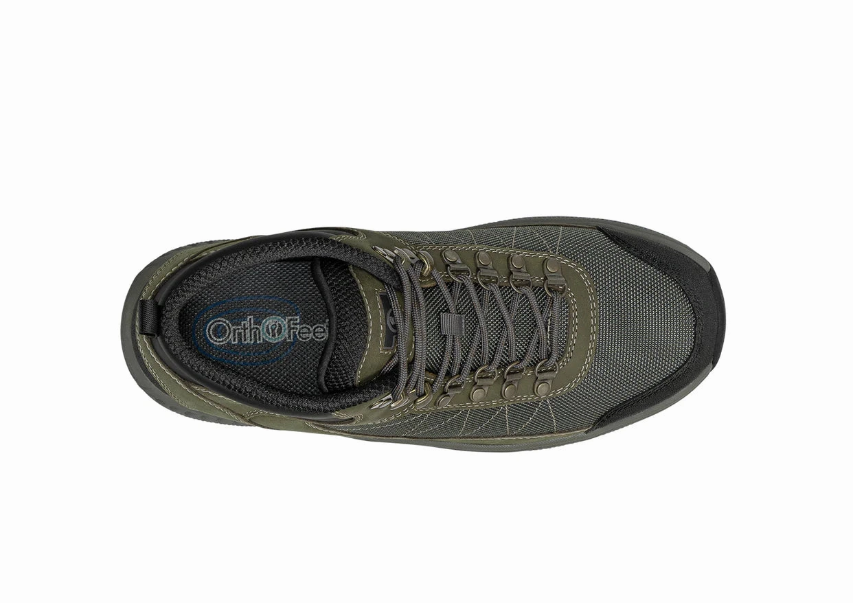 Orthofeet - Men - Hunter Waterproof - Olive Orthofeet comfortable shoe looks