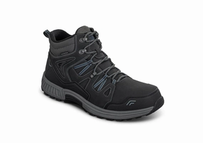Orthofeet - Men - Ridgewood Boots - Black Orthofeet comfortable support shoes