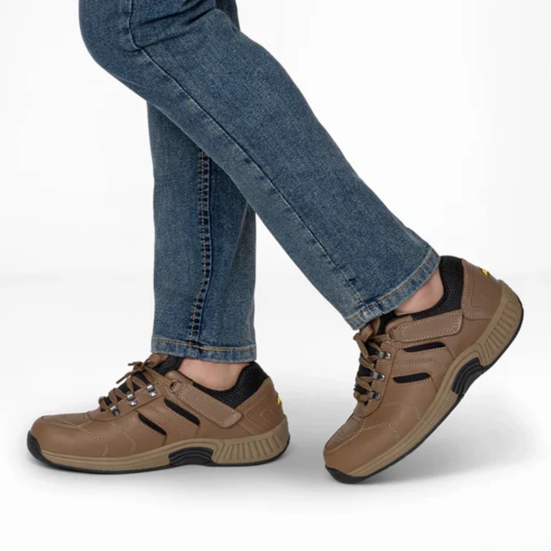 Orthofeet - Men - Shreveport Tie-Less - Brown Orthofeet comfortable shoe looks