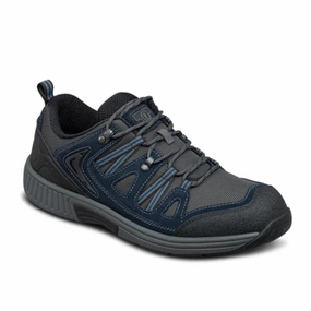 Orthofeet - Men - Sorrento - Gray/Blue Orthofeet comfortable support shoes