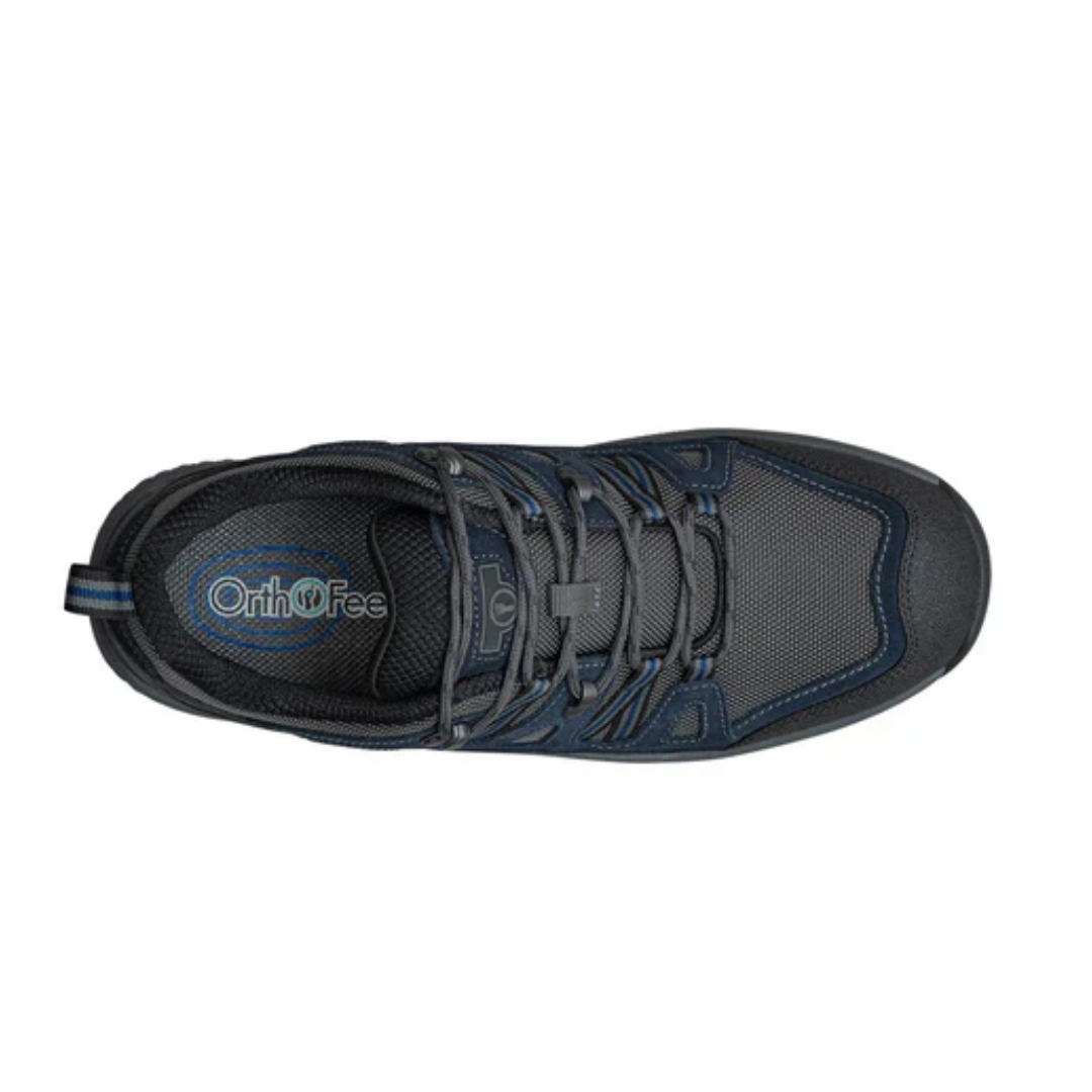 Orthofeet - Men - Sorrento - Gray/Blue Orthofeet comfortable shoe looks