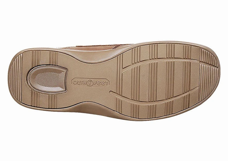 ORTHOFEET - MEN - Tuscany - Brown Orthofeet comfortable shoe looks